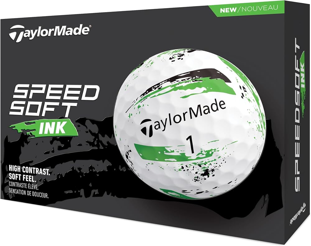 TaylorMade SpeedSoft Ink Green Golf Ball 2024
