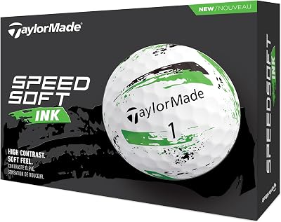 TaylorMade SpeedSoft Ink Green Golf Ball 2024