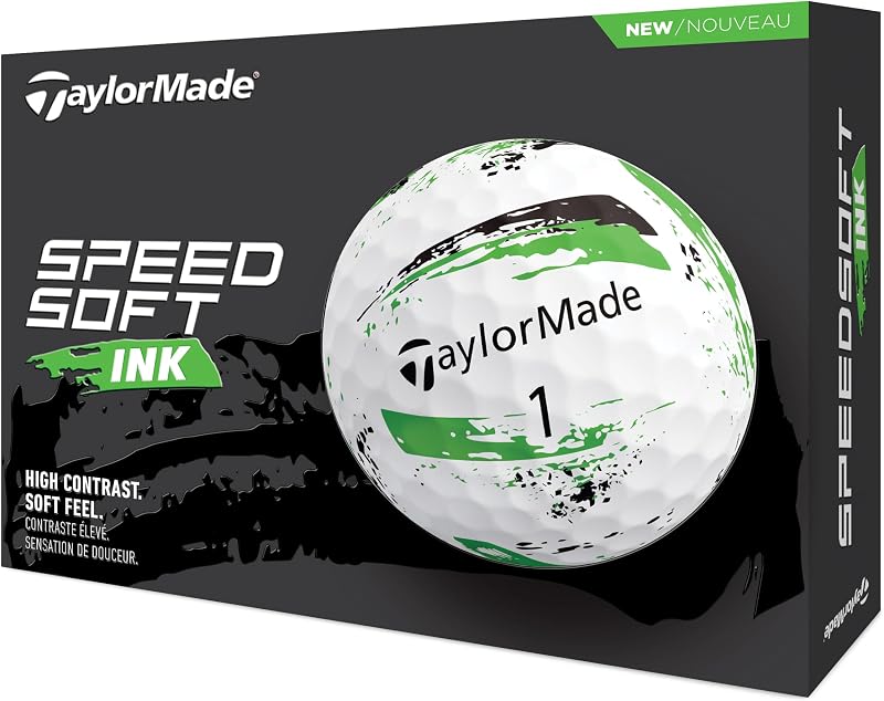 TaylorMade SpeedSoft Ink Green Golf Ball 2024