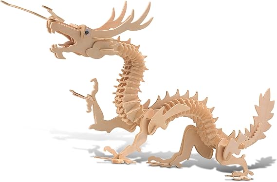 3d wooden dragon puzzle