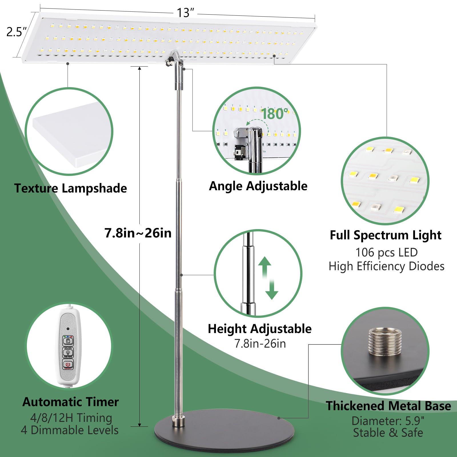 Mua LORDEM Grow Light for Indoor Plant, Full Spectrum LED Plant Light ...