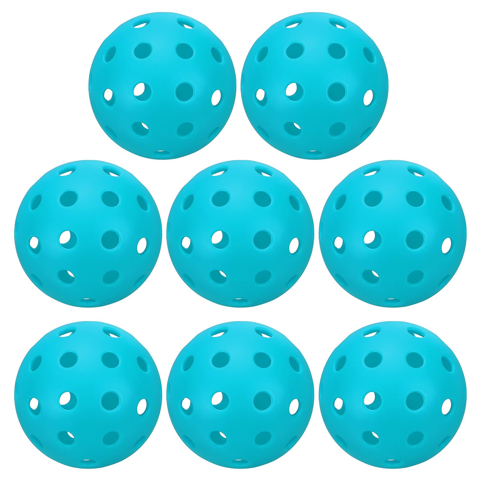 PATIKIL Outdoor Pickleball Balls 40 Holes Pickleball 8 Pack Pickleball Balls for Amateurs Indoor and Outdoor Sport, Light Blue