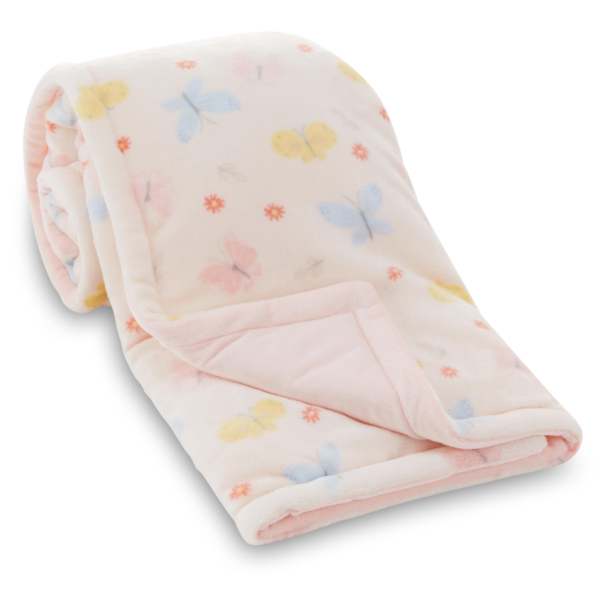 Photo 1 of 2-Ply Infant Blanket - Soft Fleece with Polyfill for Extra Fluffiness - Cozy and Warm Baby Blanket for Boys and Girls, 30x40 Inches - Dinosaur, Butterfly, Alphabet, Elephant, Bear Prints