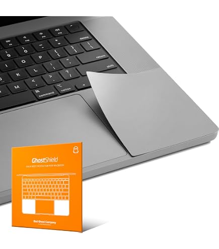 ImComor Palmsteun & Trackpad Bescherming Voor MacBook Pro 16 Inch M4/M3 (2025-2023) – Space Black, Ultradun 0,2 Mm