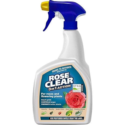 ROSECLEAR 3 in 1 Ready to Use Plant Protection For Aphids, 800 ml, White