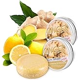 2 Pcs Ginger Hair Growth Shampoo Bars - Natural Organic Formula for Promoting Hair Regrowth