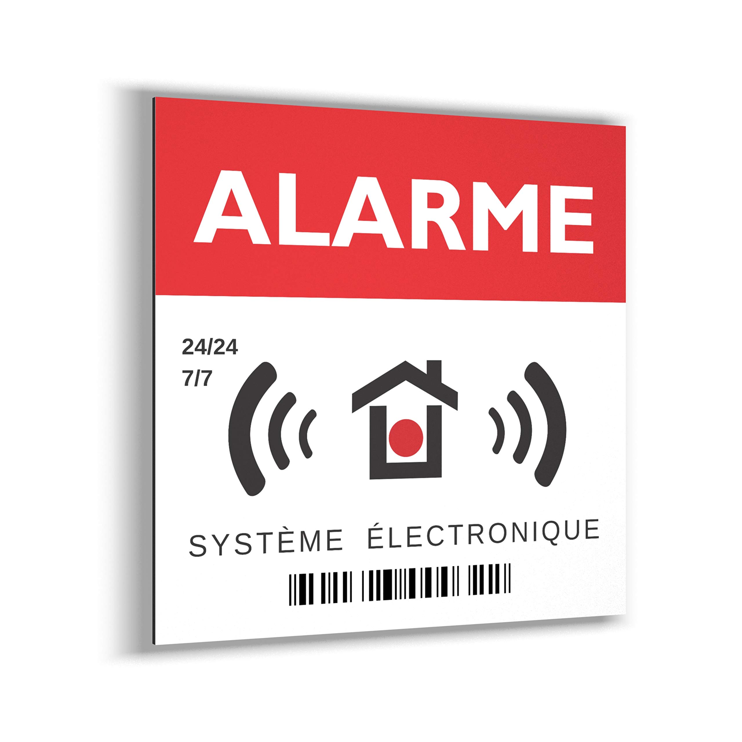 imaggge.com Rigid Alarm Panel - 15cm Square - Heavy Duty - Aluminium (Not PVC) - Signal Surveillance System/Camera - For Wall, Pole, Barrier