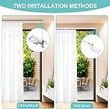 Dyna-Living 16.4ft Flexible Curtain Track Curved Ceiling Mount Bay Window view 5