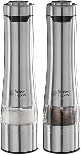 Russell Hobbs Stainless Steel Salt & Pepper Mill Set with Ceramic Grinder view 7