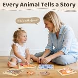 Airlab Wooden Chunky Jigsaw Puzzles Toddler 1+ 4 Pack Animal Toys view 6