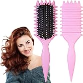 1 PCS Curly Hair Brush, Curl Defining Brush (Pink) | Curly Hair to Reduce Pulling