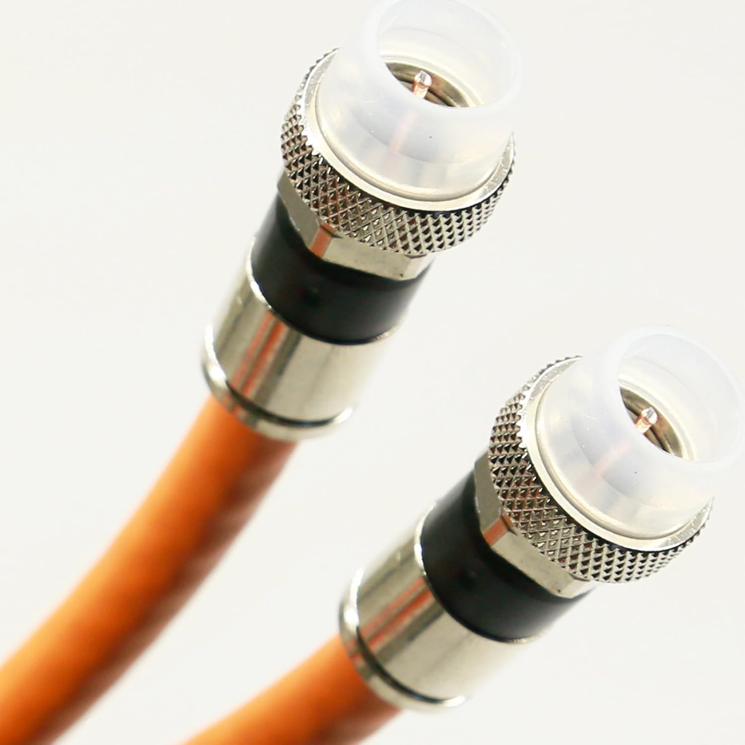 RG6 3 Pack, 1ft, Black PHAT SATELLITE TriShield Series 6 Coaxial Cable Solid Core 18AWG 75 Ohm