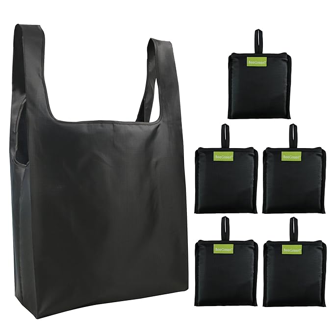 Bags Set Black 5 Pack, Shopper