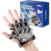 ESP32 Motion-Sensing Glove Supports Arduino, ACECode &amp; Python，DIY Robotic Mechanical Hand STEM Toy Starter Kit Five Fingers Arm for Robot Kit Control, Science/Coding/Programming Set