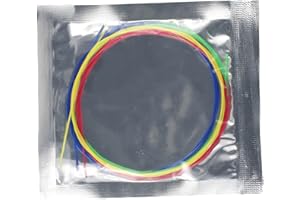 Ukulele Strings Set, 4 Pack Nylon Strings for Ukulele, Colorful Replacement Strings with Bright Sound, Colored String Set Com