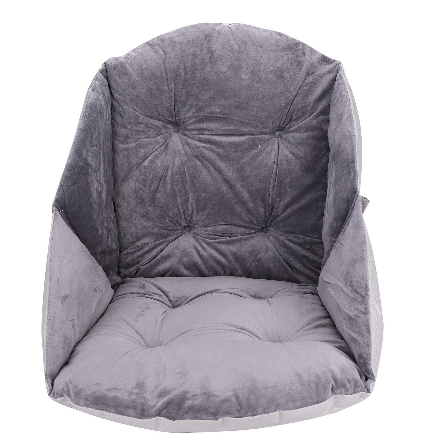 Plush Chair Seat Pad Soft Cushion Pad Back Support Chair Nest Seat Cushion Indoor Outdoor Thick Armchair Pad Sofa Car Wheelchair Office Seat Cushion with Straps for Hip Back Sciatica Relief Pain