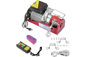 FESTISOUL 880 Lbs Wireless Electric Hoist, with Remote Control, 110V Automatic Electric Cable Hoist for Heavy Lifting in Garage, Workshop, Farm