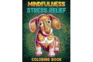 Mindfulness Stress Relief Coloring Book: Relaxing Adult Coloring Book with Animals, Fairy Homes, Butterflies , Stained Glass,
