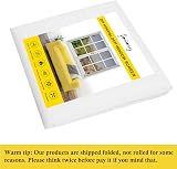 fowong Insect Mesh Curtain 90x225 cm Polyester Window Screen White view 2