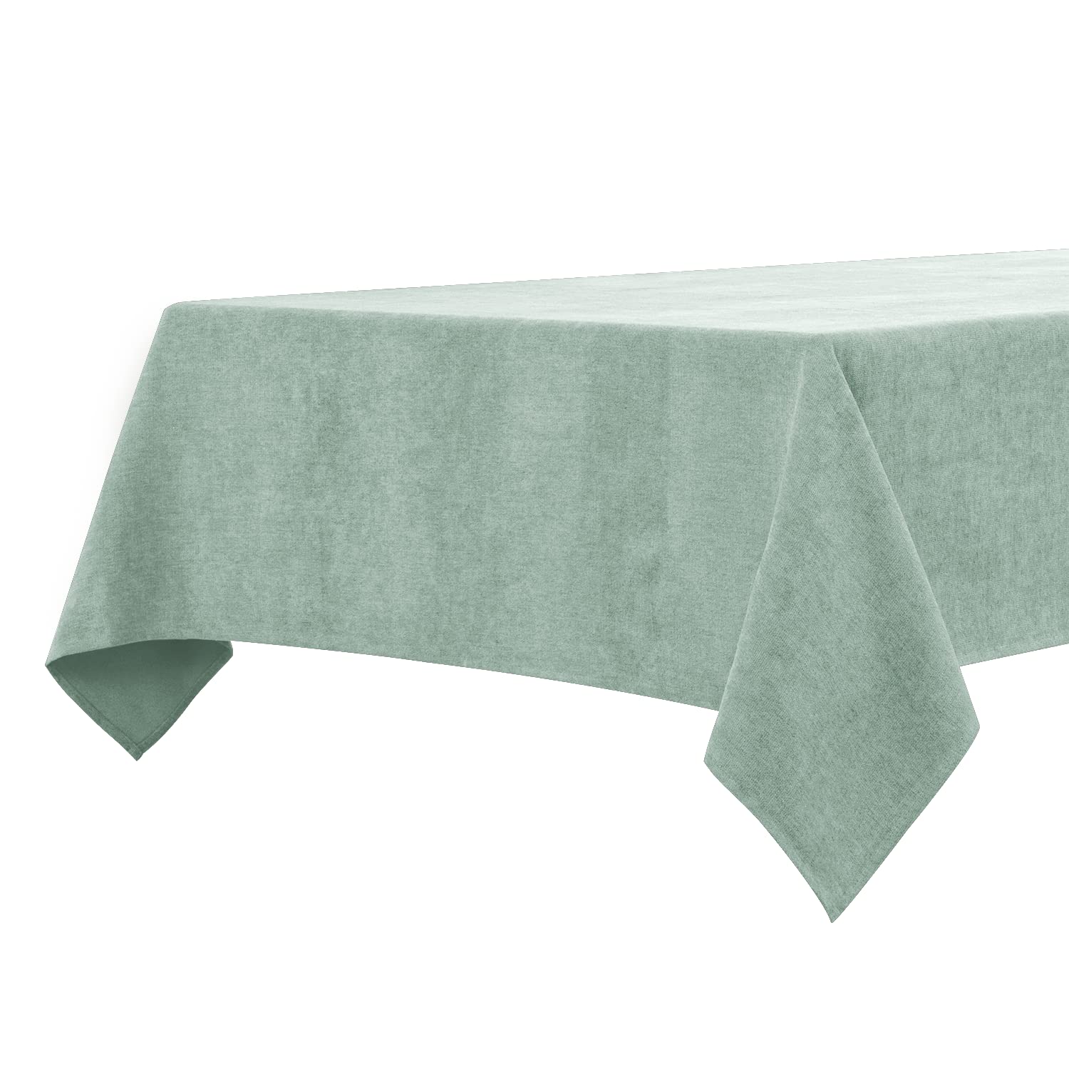 BALCONY & FALCON Rectangle Tablecloth, Wrinkle Resistant Water Proof Table cloth, Decorative Linen Fabric Tablecloths for Dining, Parties, Kitchen, Wedding and Outdoor Use (Sage Green, 145x300cm) — image 1