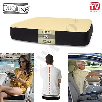 Dualuxe® Gelkissen, Sitzkissen für einen Extra Komfort - Original aus TV-Werbung!