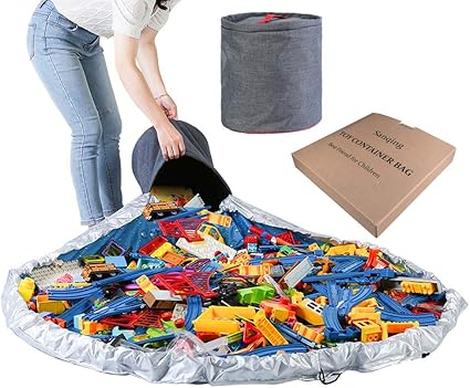 Youmi Toy Sac De Rangement 55 Grande Capacite Building Block Toy Nettoyage Boite De Rangement Activite De L Interieur Sol Enfants Tapis De Jeu Cartable De Stockage Amazon Fr Cuisine Maison