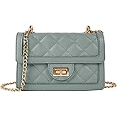 SG SUGU Small Quilted Crossbody Bag, Trendy Designer Mini Shoulder Bag, Phone Wallet Purse for Women