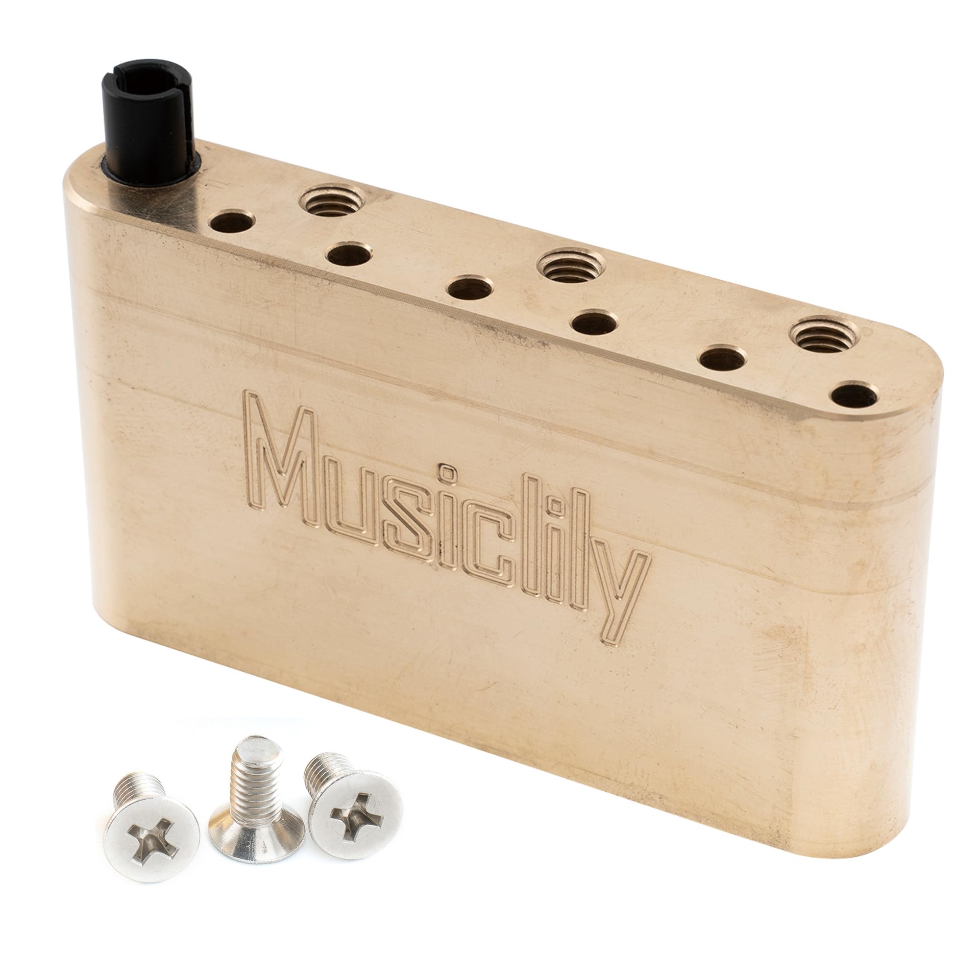 Musiclily Ultra 52.5mm String Spacing Full Brass 41mm Tremolo Block for PRS SE Style Electric Guitar Tremolo Bridge