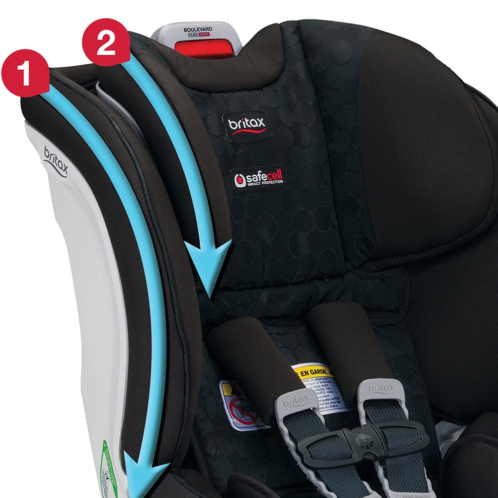 Britax Boulevard ClickTight AntiRebound Bar Convertible Car Seat, Trek