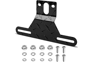 RED WOLF Trailer License Plate Light Holder Aluminum Utility License Plate Bracket for RV ATV Trailer Adjustable License Plat