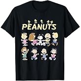 Peanuts Snoopy and friends dancing,Short Sleeve T-Shirt