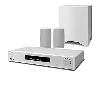 Onkyo LS5200(WH) 2.1-Kanal Heimkinosystem, inkl. Satelliten Lautsprecher und Subwoofer (WLAN, Bluetooth, Musik Streaming, Spo