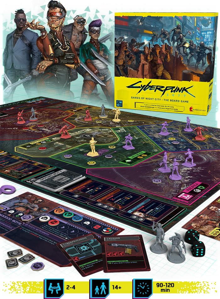 Mua CMON Cyberpunk 2077: Gangs of Night City Board Game - Conquer Night ...