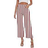 DAOAO Wide Leg Jeans for Women Trendy High Waisted Flare Jeans Cropped Pants Stretchy Baggy