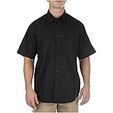 5.11 Tactical Mens Button Down Short Sleeve Shirt with Pockets, Taclite Pro, Style 71175ABR