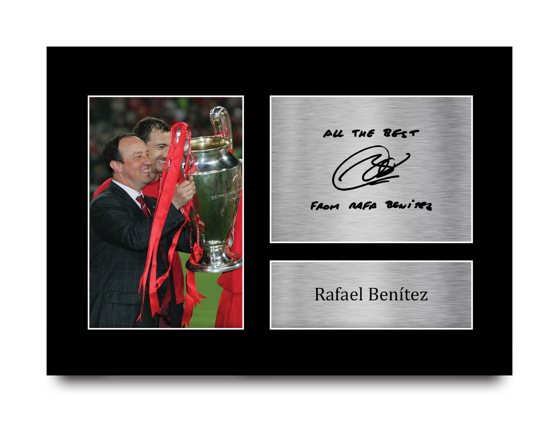 HWC Trading A4 Rafa Benitez Liverpool Gifts Printed Signed Autograph Picture for Football Fans and Supporters