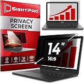 SightPro 14 Inch 16:9 Laptop Privacy Screen Filter - Privacy Shield and Anti-Glare Protector (Not Magnetic)