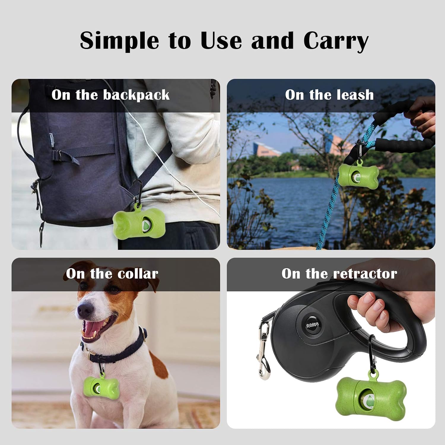 LinkRich Dog Poo Bags, 36 Rolls, 540 Counts, 32x23CM Biodegradable and Compostable Poop Bags with Dispenser, Extra Thick - Image 4