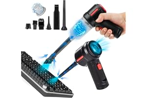 Meudeen Air Duster - Computer Vacuum Cleaner - for Keyboard Cleaning- Cordless Canned Air- Powerful - Energy-Efficient(Air-01)