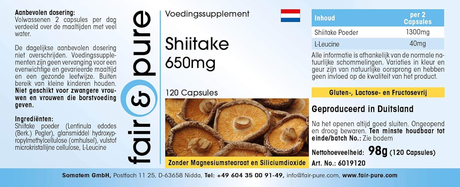 Shiitake 650mg Lentinula Edodes Vegan Naturlich Ohne Magnesiumstearat 120 Shiitake Kapseln Amazon De Drogerie Korperpflege