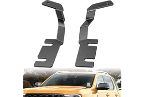 Nilight Ditch Light Brackets Hood Hinges Mount Bracket Kit for Auxiliary Offroad LED Pods Work Lighting Compatible with Ford 