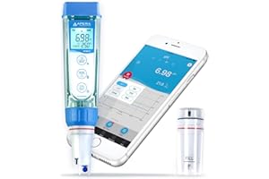 Apera Instruments PCO60-Z Bluetooth pH/Conductivity/ORP/Redox/TDS/Salinity/Resistivity Smart Multi-Parameter Meter Tester Kit Powered by ZenTest Mobile App with Cloud-Based Datalogger