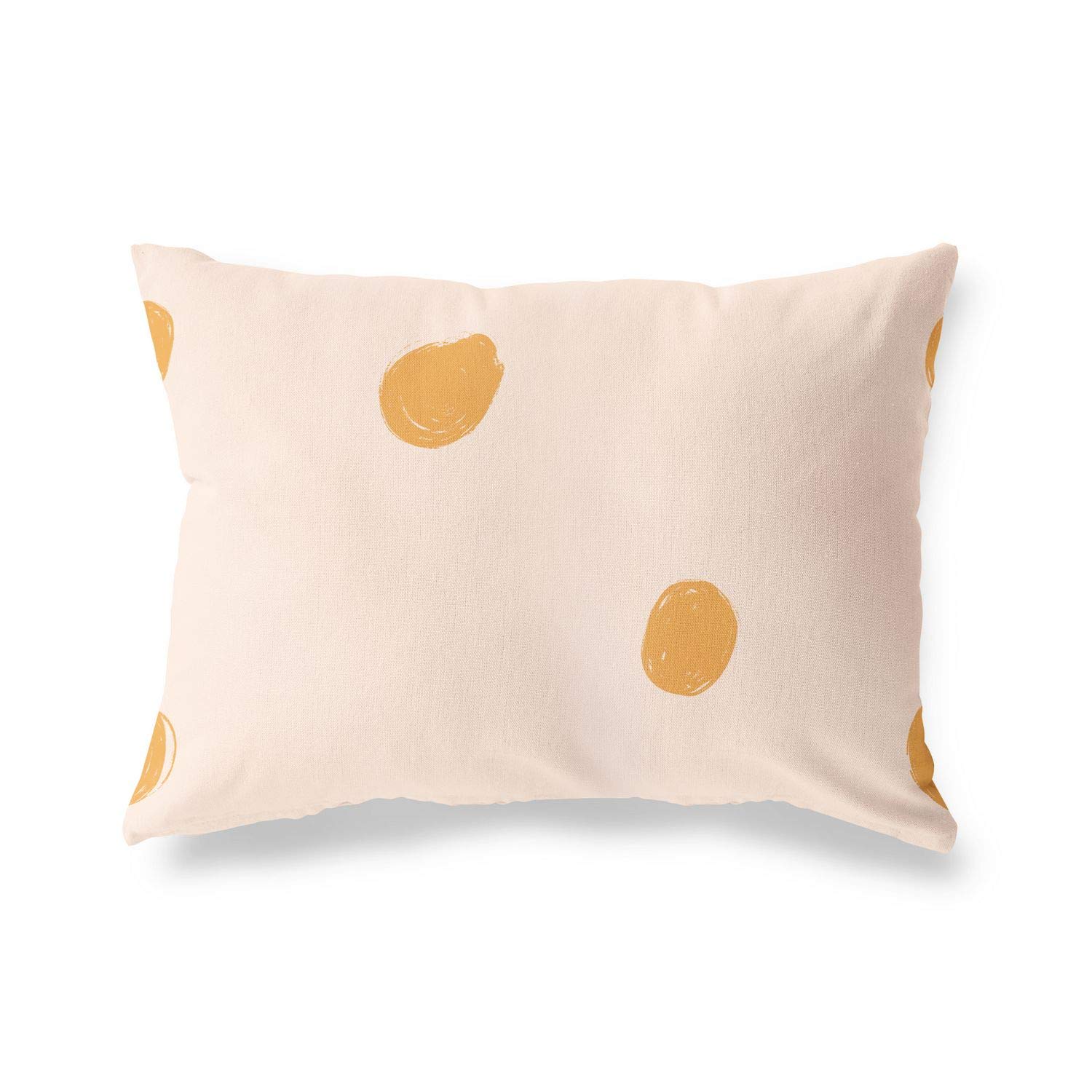 BonaMaison Decorative Cushion Cover, Orange-Off White Throw Pillow Covers, Home Decorative Pillowcases for Livingroom, Sofa, Bedroom, Size: 45X60 Cm - Designed and Manufactured in Turkey