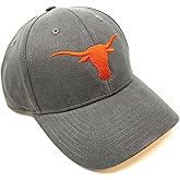 National Cap MVP Texas Longhorns Mascot Logo Dark Grey Curved Bill Adjustable Hat