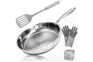 2026 Upgrade Titanium Pans for Cooking, 12inch Non-Stick Titanium Frying Pan, Titaniums Hammered Pan, Scratch-Resistant Titan