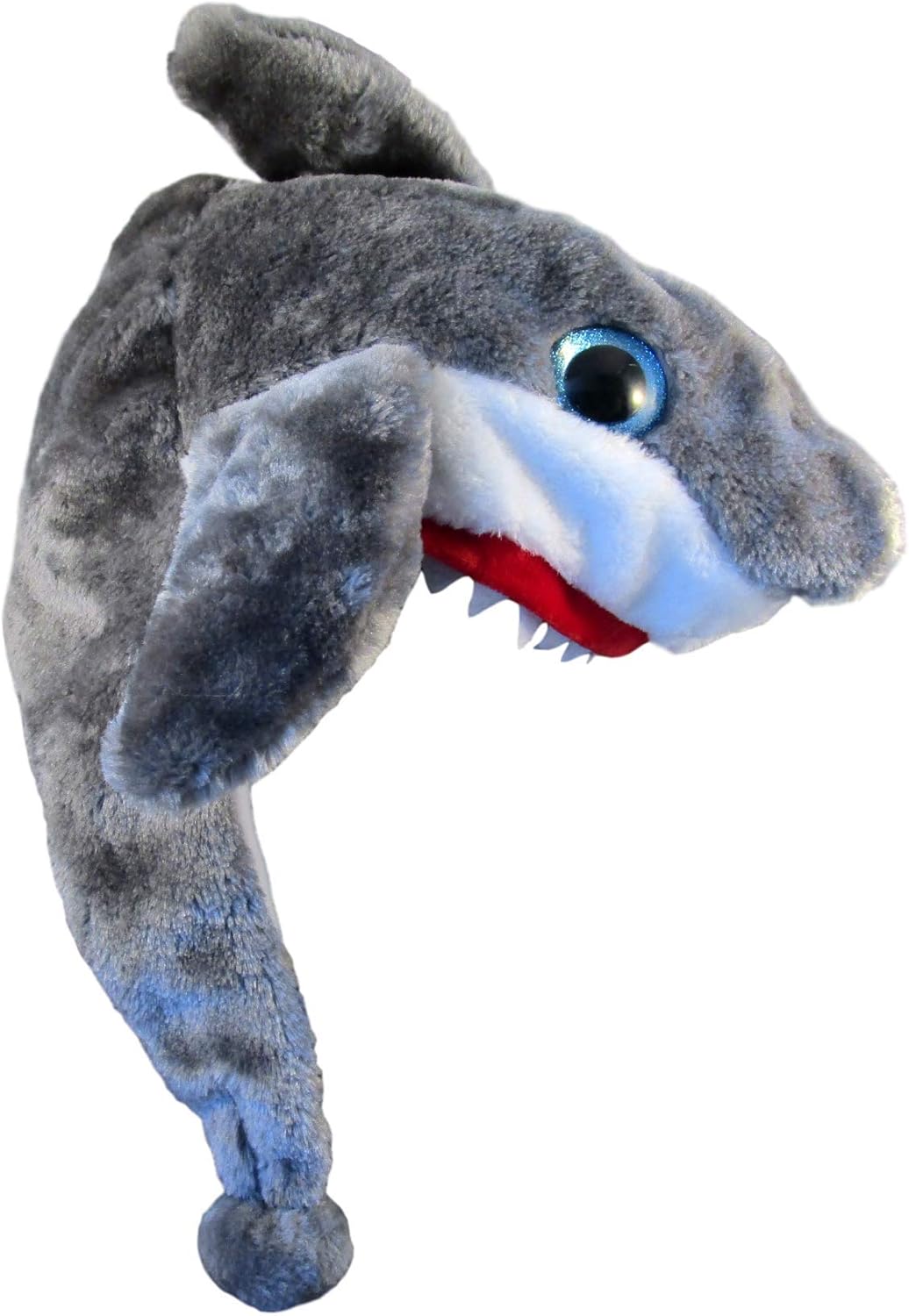 Critter Caps Big Eyes Great White Shark Plush Animal Hat