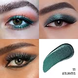 Oulac Liquid Metallic Eyeshadow Atlantis Green Teal 6.8g Vegan Cruelty-Free view 3