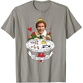 Elf Buddy's Four Food Groups Funny Christmas T-Shirt