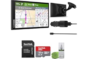 Garmin Dezl OTR620 GPS Truck Navigator 6" Display Touchscreen, Commercial GPS Navigation for Semi Trucker Driver Bundle with 32GB SD Memory Card + LCD Cleaning Kit