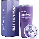 Inncup Chaos Coordinator Gifts for Women, Appreciation Gift, Thank You Gifts for Employee, Boss, Teacher, Manager, Assistant, Coworker, Secretary- 22Oz Tumbler